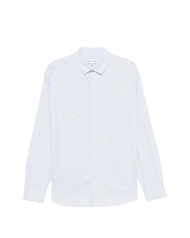 [MAISON LABICHE] Shirts Long Sleeve SS26 ZMBRETEUILBOAT  OXBLU