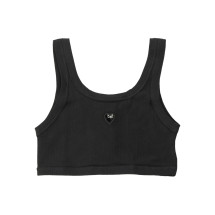 [BASERANGE] Tank top SS26 BRHE-RB HEART BLACK