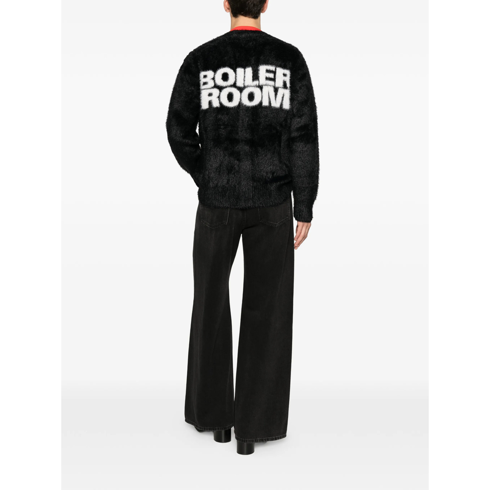[Boiler Room] Cardigan FW25 AW25KN01  BLACK