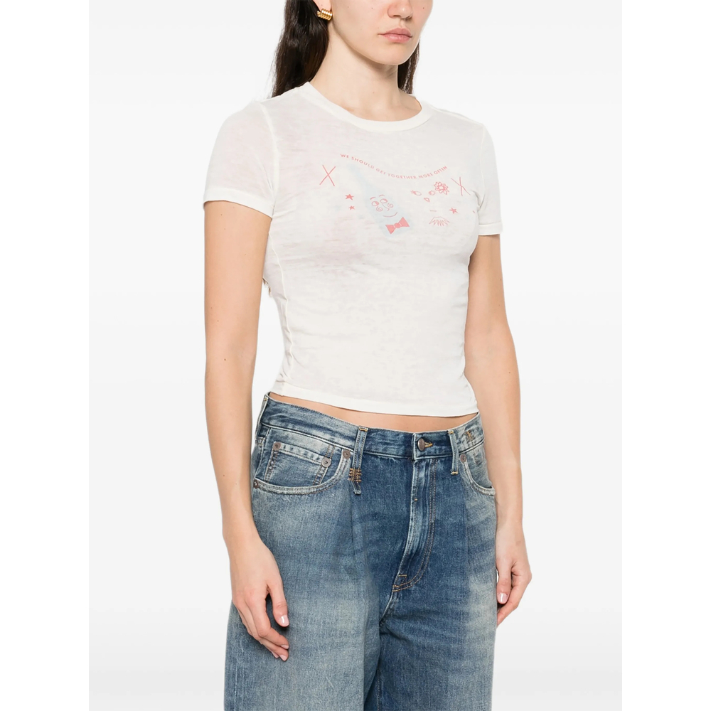 [Re/Done] T-shirts Short Sleeve SS26 792-02WTNT003  VINWH