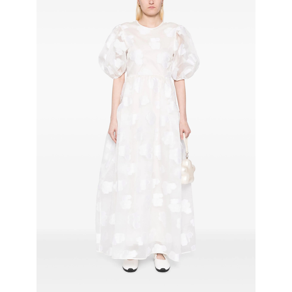 [Cecilie Bahnsen] Short sleeve dress SS26 RTW10026 CATE WHITE