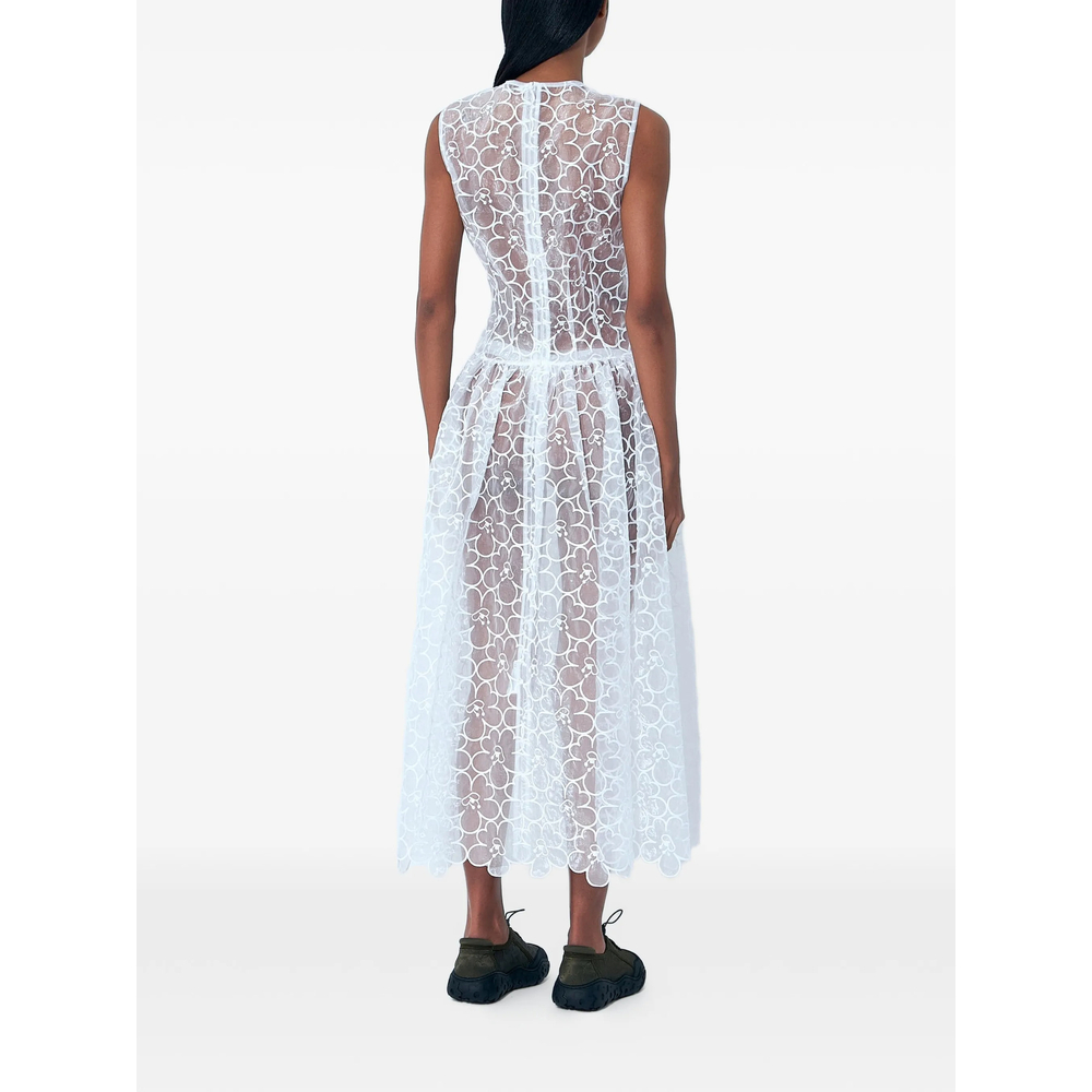 [Cecilie Bahnsen] Short sleeve dress SS26 RTW10026 CATE WHITE