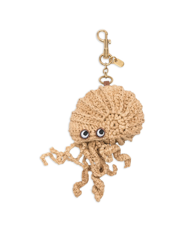 [Anya Hindmarch] Keyring FW26 203807 SS260043 NATUR