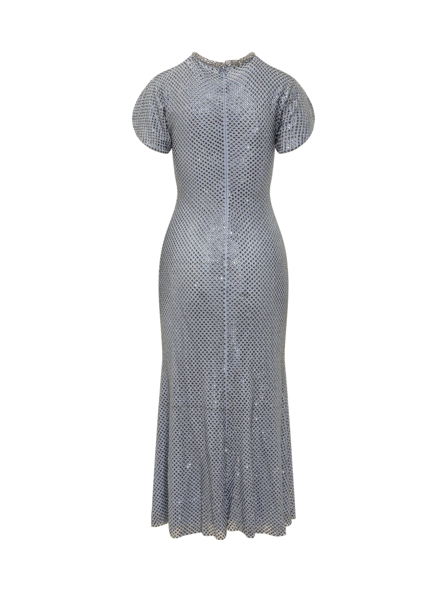 [Self-portrait] Short sleeve dress SS26 RS26506MBL BLUE