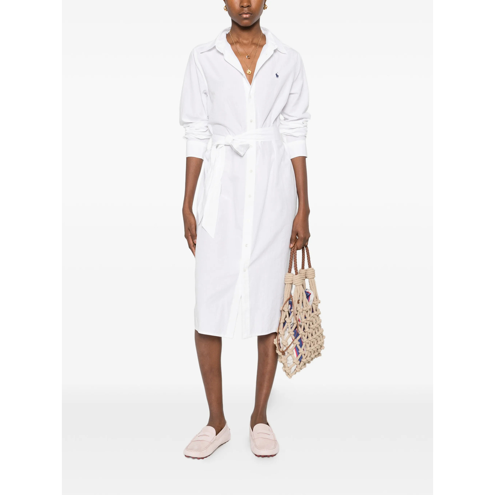 [Ralph Lauren] Short sleeve dress SS26 211B18781001  WHITE