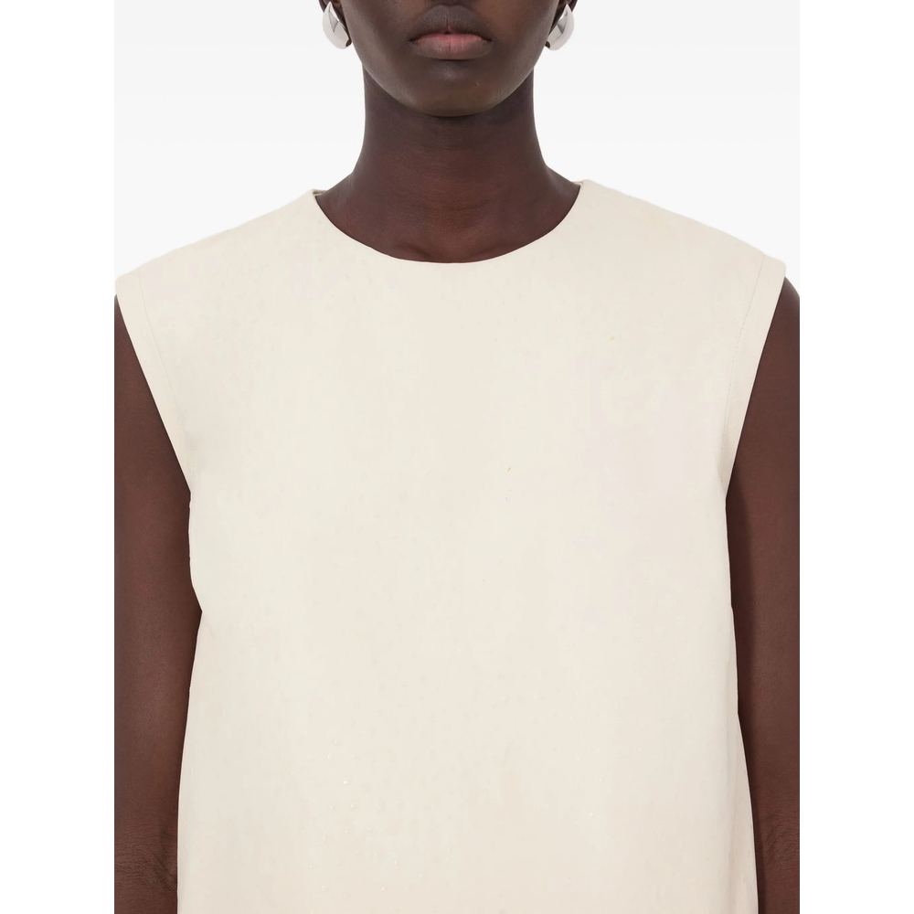 [LouLou De Saison] T-shirts Sleeveless SS26 FIZA  IVORY