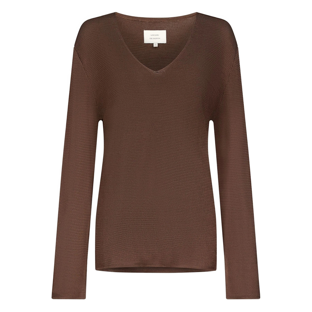 [LouLou De Saison] Knitwear SS26 SAYA  BROWN