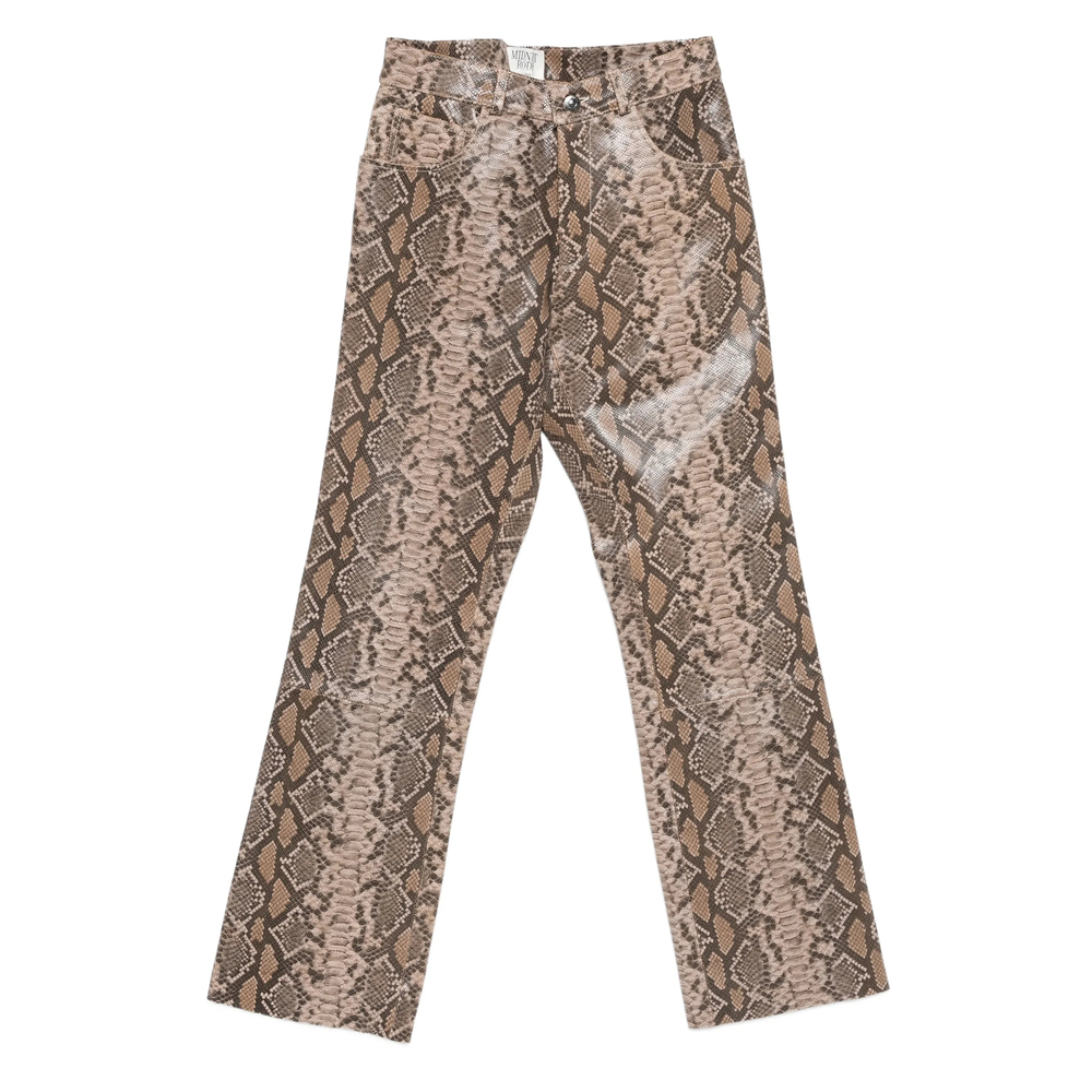 [Midnight Rodeo] Trousers FW25 MRB-36 MR LEATHER SNAKE