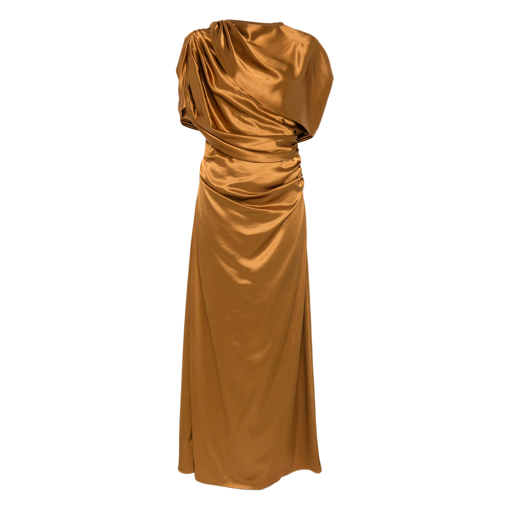 [Malina] Short sleeve dress SS26 12248523 CASSIA AMBER