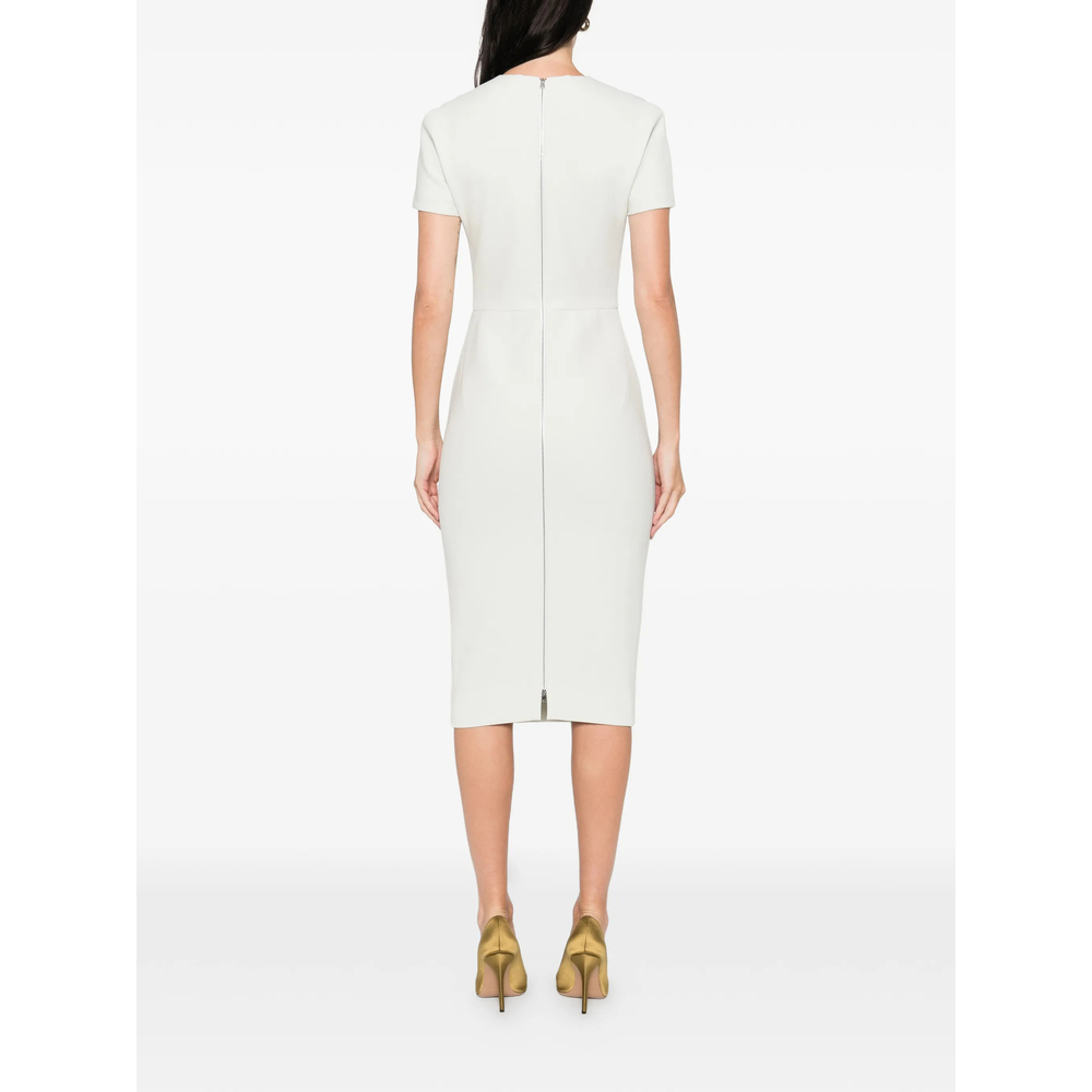 [VICTORIA BECKHAM] Short sleeve dress SS26 1126WDR005232A  ALOE