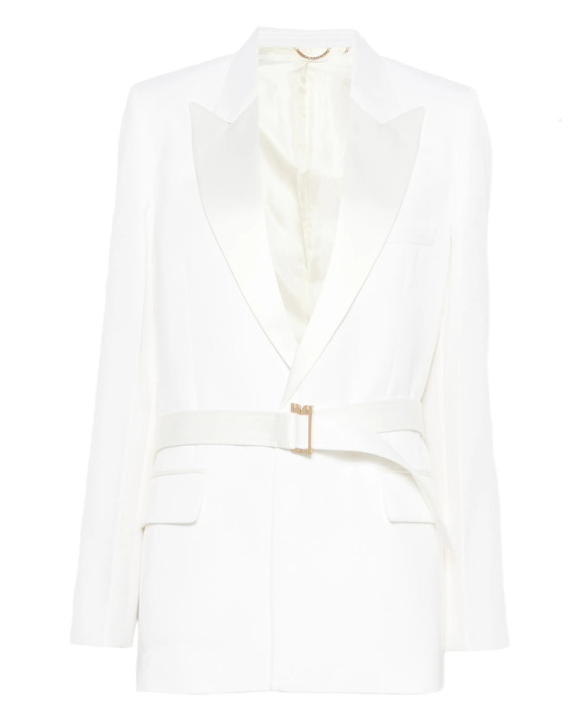 [VICTORIA BECKHAM] Blazer SS26 1126WJK006909B  IVORY