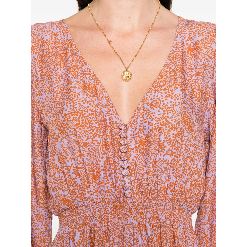 [Natalie Martin] Long sleeve dress SS26 SHANGRI  PURPL