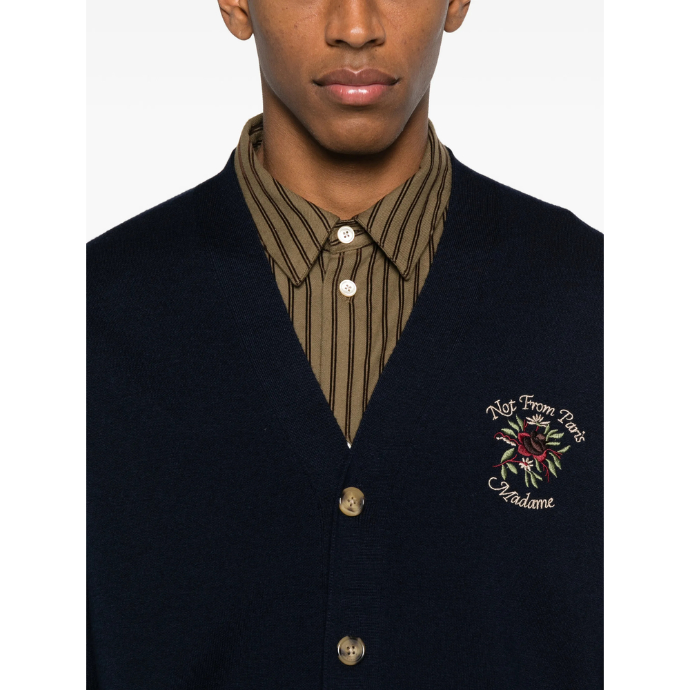 [DROLE DE MONSIEUR] Cardigan SS26 I-CA166 WO007 NAVY