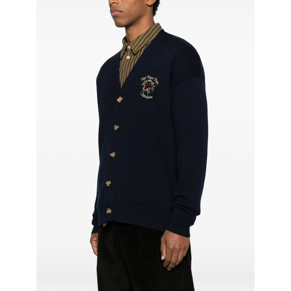 [DROLE DE MONSIEUR] Cardigan SS26 I-CA166 WO007 NAVY