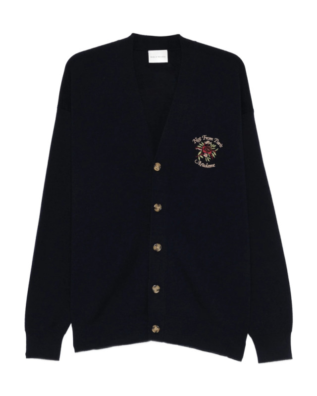 [DROLE DE MONSIEUR] Cardigan SS26 I-CA166 WO007 NAVY