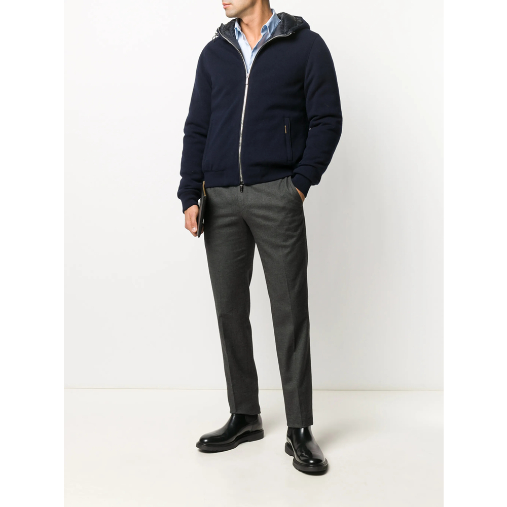 [Moorer] Bomber Jacket FW26 O100080 BRIGNO-MRW NAVY