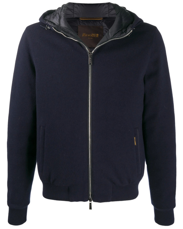 [Moorer] Bomber Jacket FW26 O100080 BRIGNO-MRW NAVY