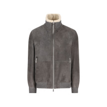 [Brunello Cucinelli] Leather Jacket FW26 MPMCU1737C9873