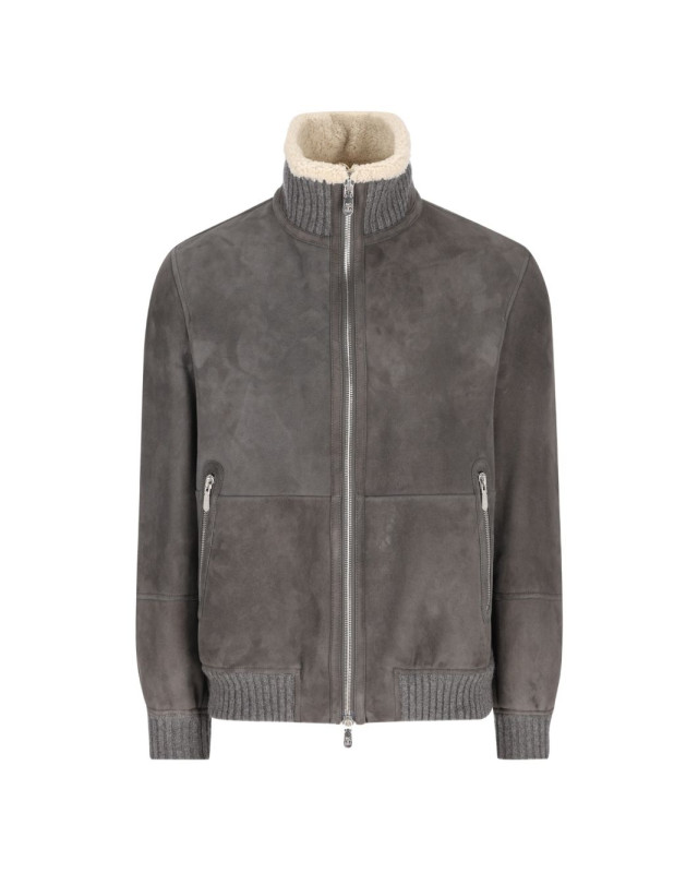 [Brunello Cucinelli] Leather Jacket FW26 MPMCU1737C9873
