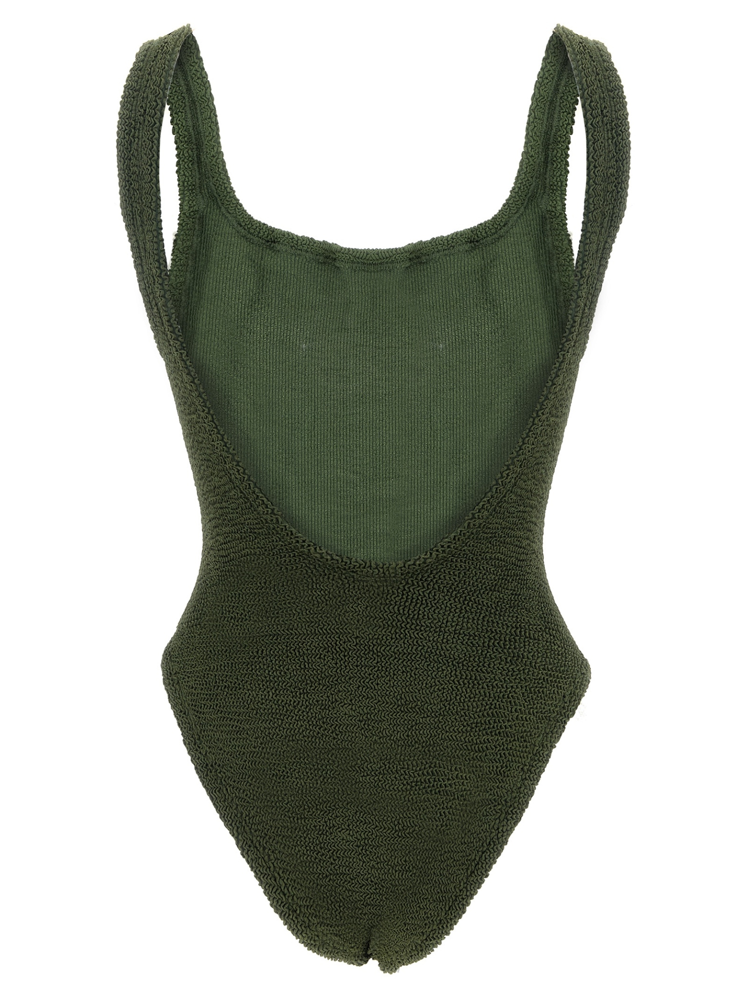 [Hunza G] Monokini FW26 SQUARENECKSWIMMETALLICKHAKI