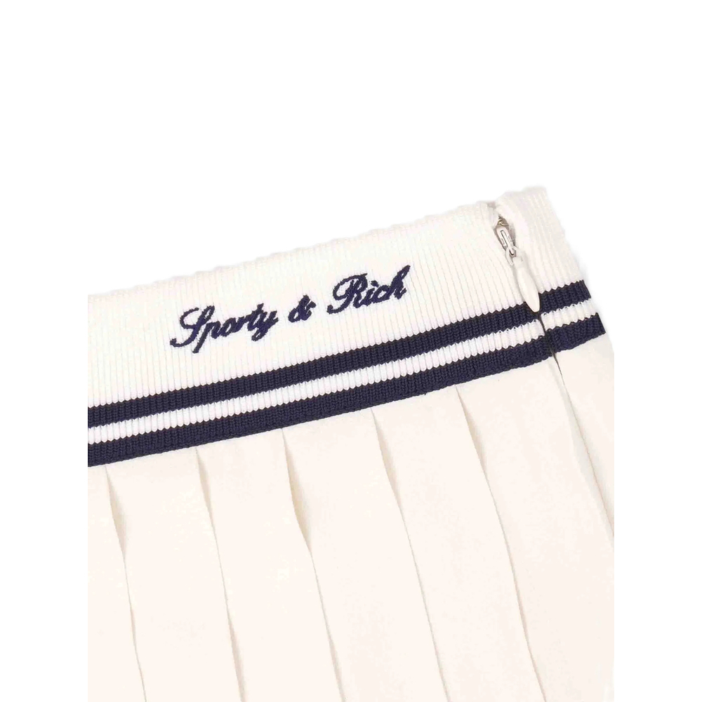 [SPORTY & RICH] Mini skirt FW26 SK01275326WH  ECRU