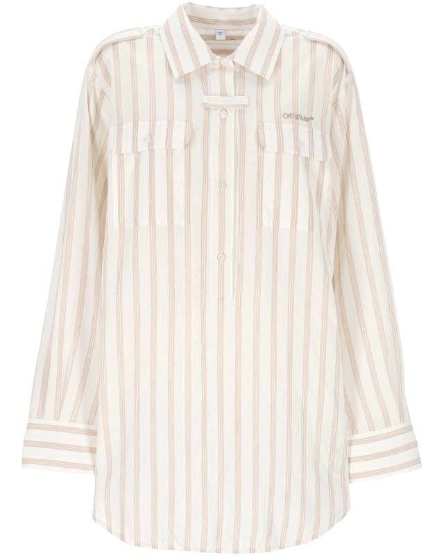 [Off White] Long sleeve dress SS26 2DG00FS26FAB001W142