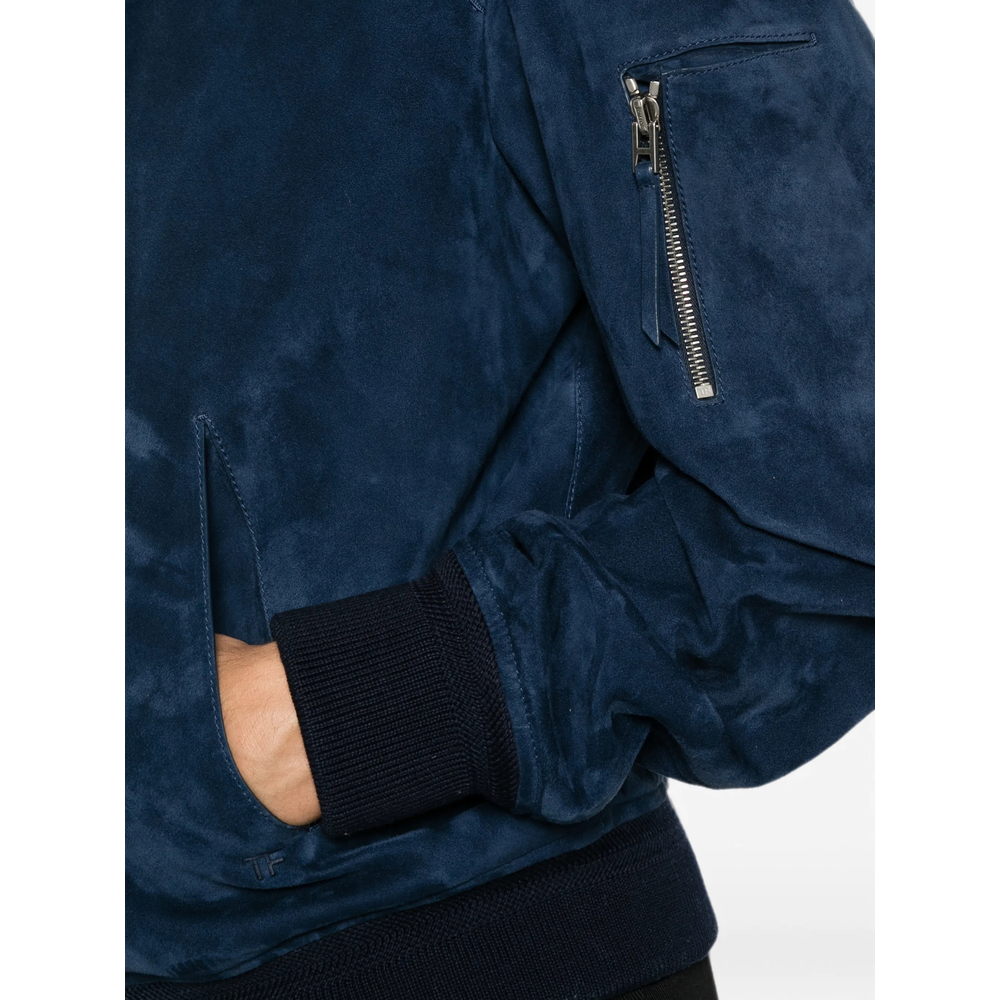 [Tom Ford] Leather Jacket FW26 LMS038 LBS087 UBO
