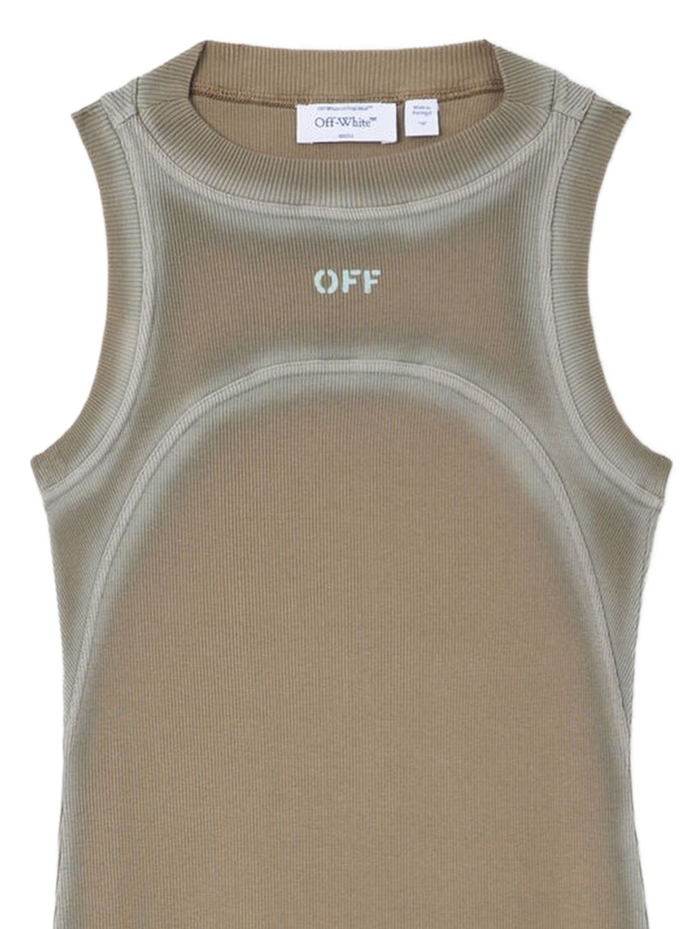 [Off White] Sleeveless dress SS26 2DB57FS26JER001W282