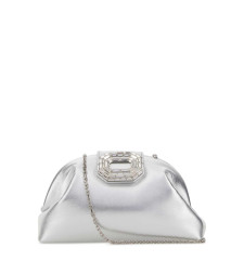 [Amina Muaddi] Clutch bag SS26 CAMELIABAG SILVER