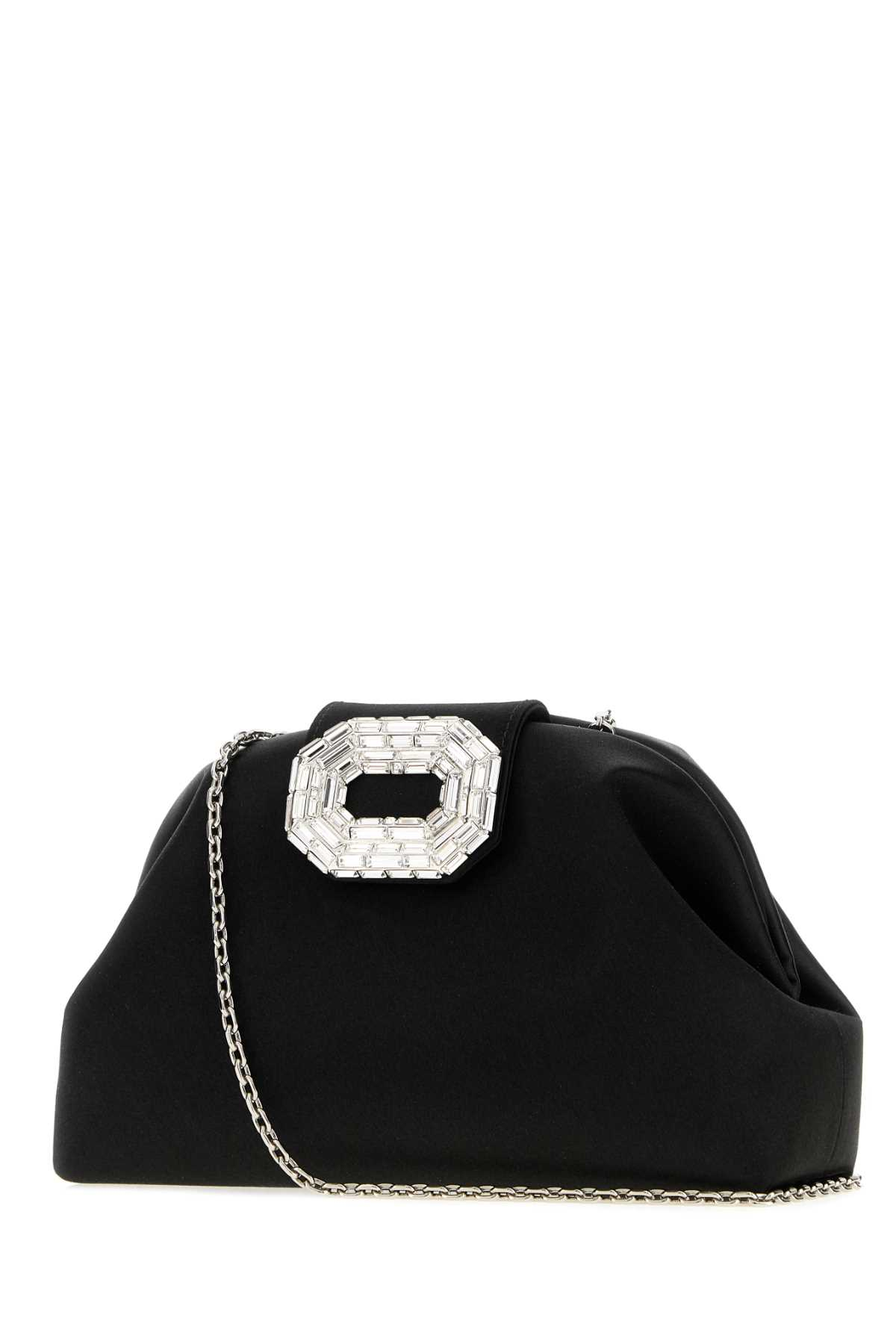 [Amina Muaddi] Clutch bag SS26 CAMELIABAG BLACKSILVER