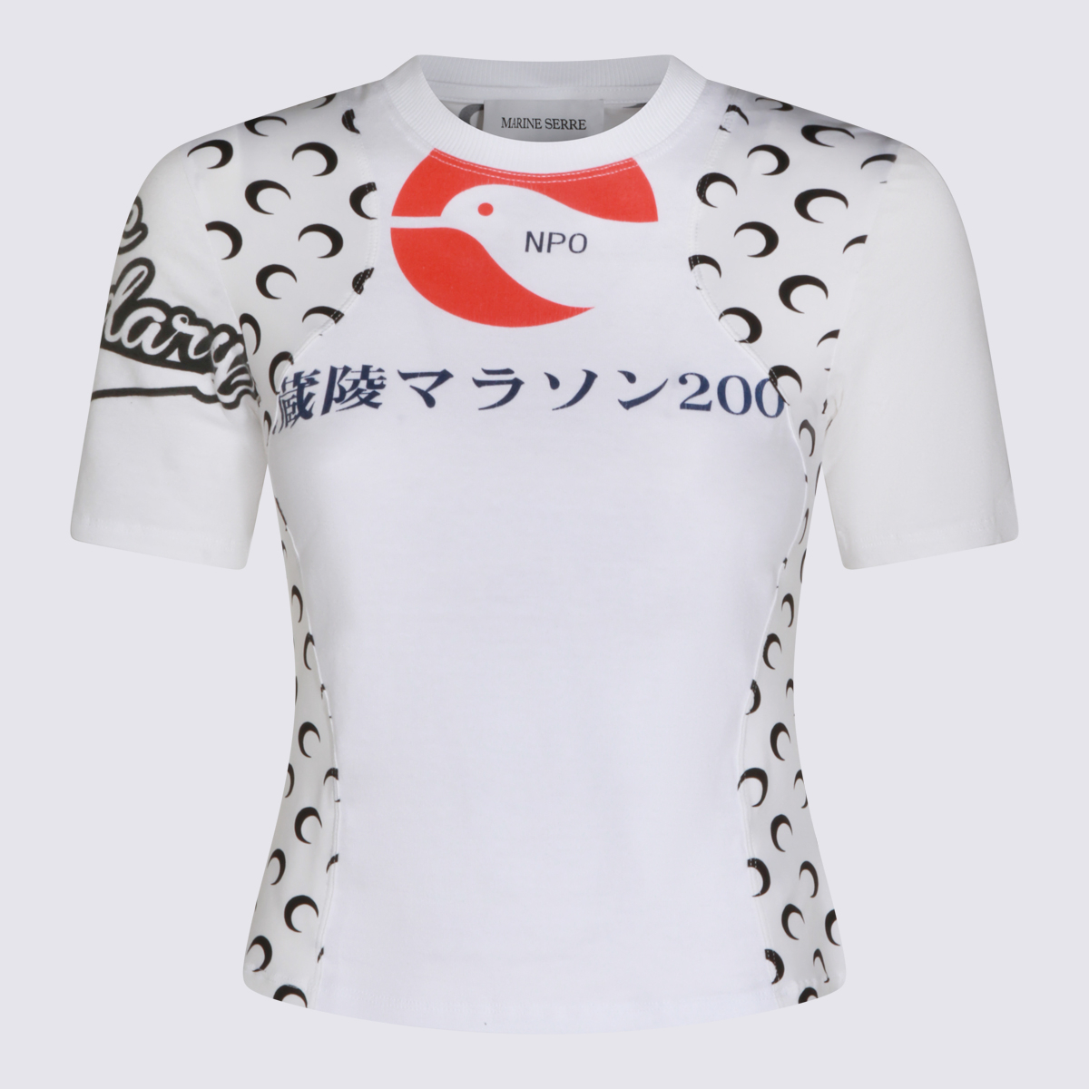 [MARINE SERRE] T-shirts Short Sleeve SS26 WTT001BUJER0003WH10