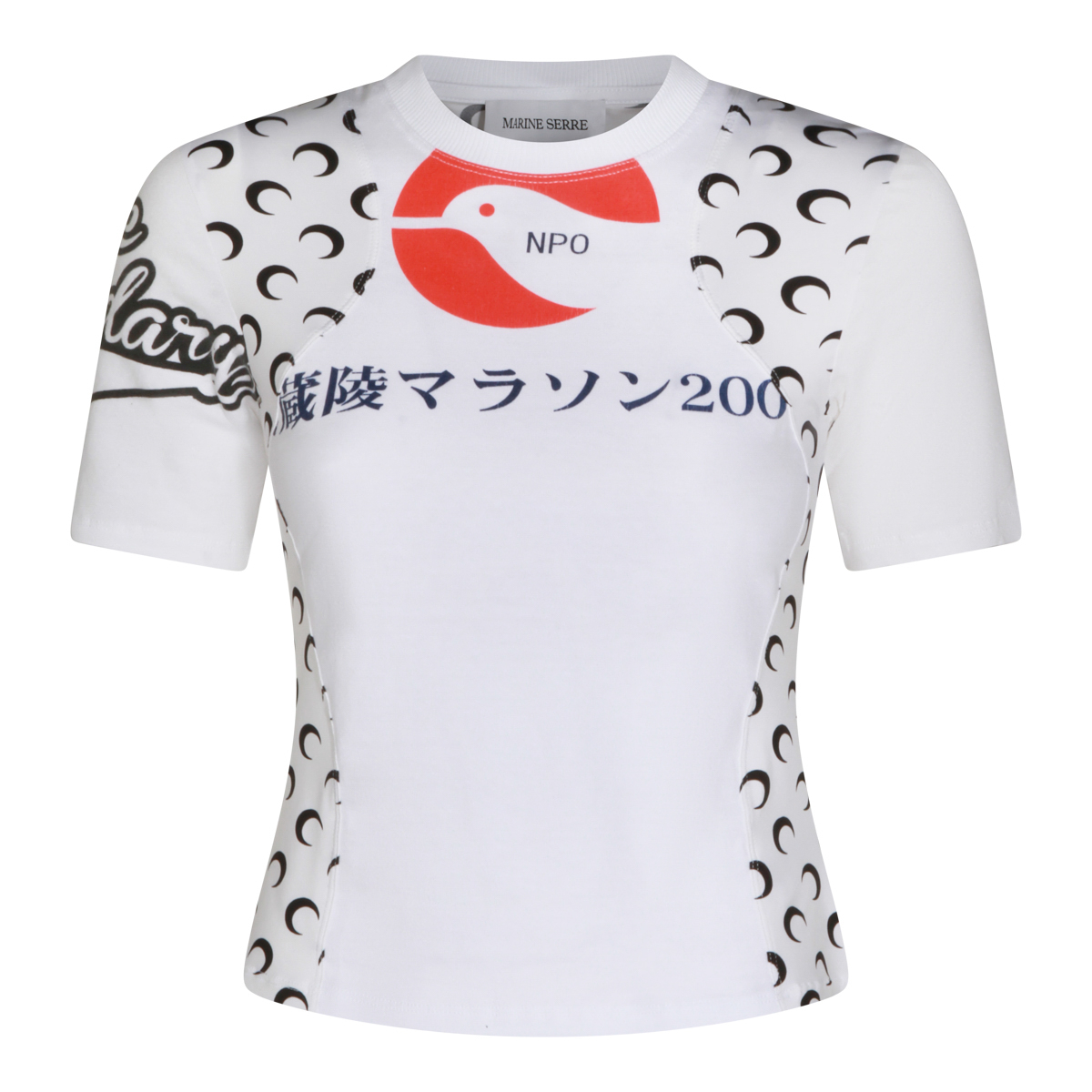 [MARINE SERRE] T-shirts Short Sleeve SS26 WTT001BUJER0003WH10