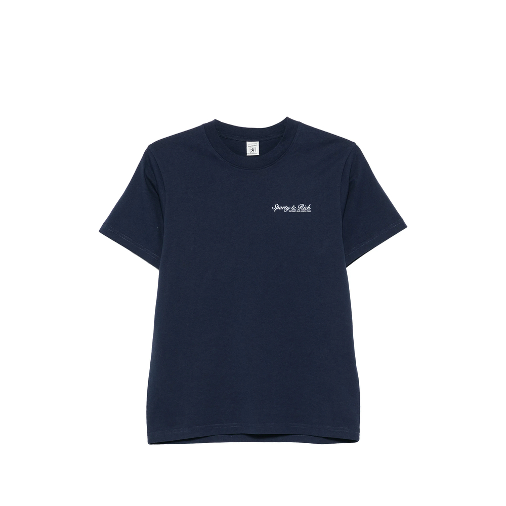 [SPORTY & RICH] T-shirts Short Sleeve FW26 TO11975325BL  DKNAV