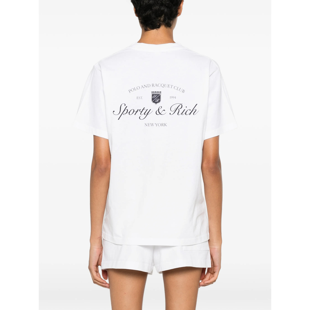 [SPORTY & RICH] T-shirts Short Sleeve FW26 TO11975325WH  WHITE