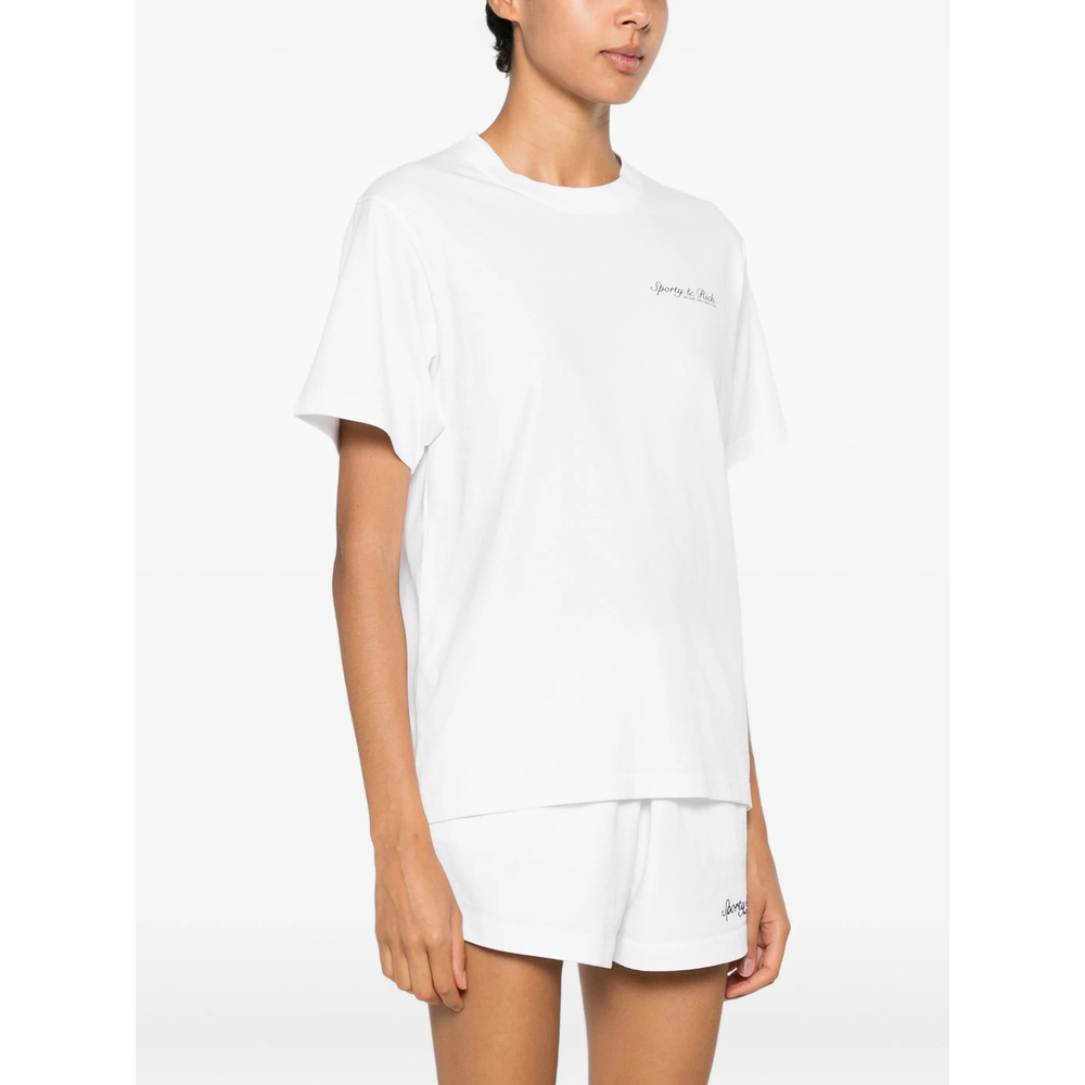 [SPORTY & RICH] T-shirts Short Sleeve FW26 TO11975325WH  WHITE
