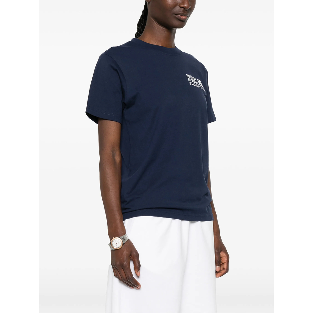 [SPORTY & RICH] T-shirts Short Sleeve FW26 TO11975431BL  DKNAV