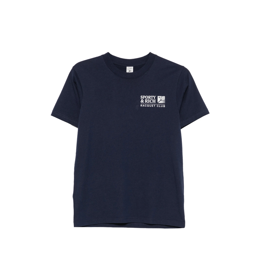 [SPORTY & RICH] T-shirts Short Sleeve FW26 TO11975431BL  DKNAV