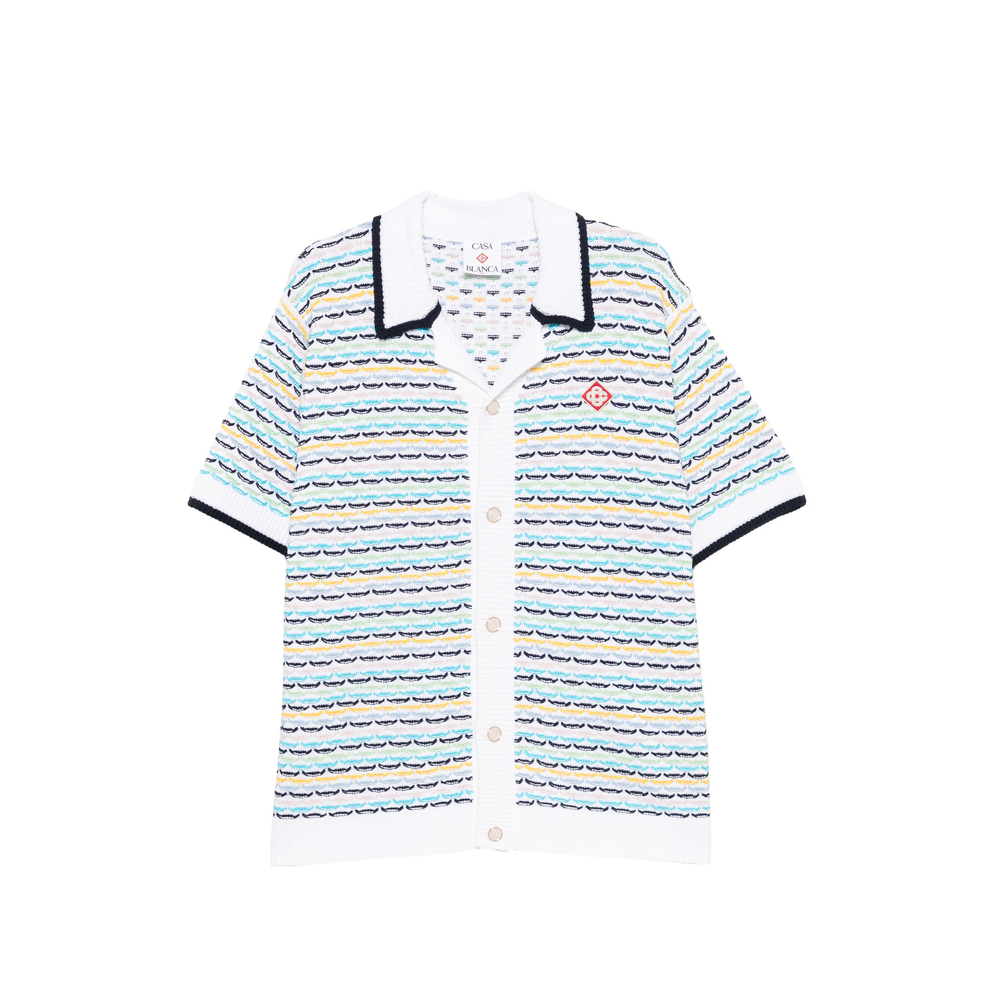 [Casablanca] Shirts Short Sleeve FW26 PF26-KW-1209 01 MULTI