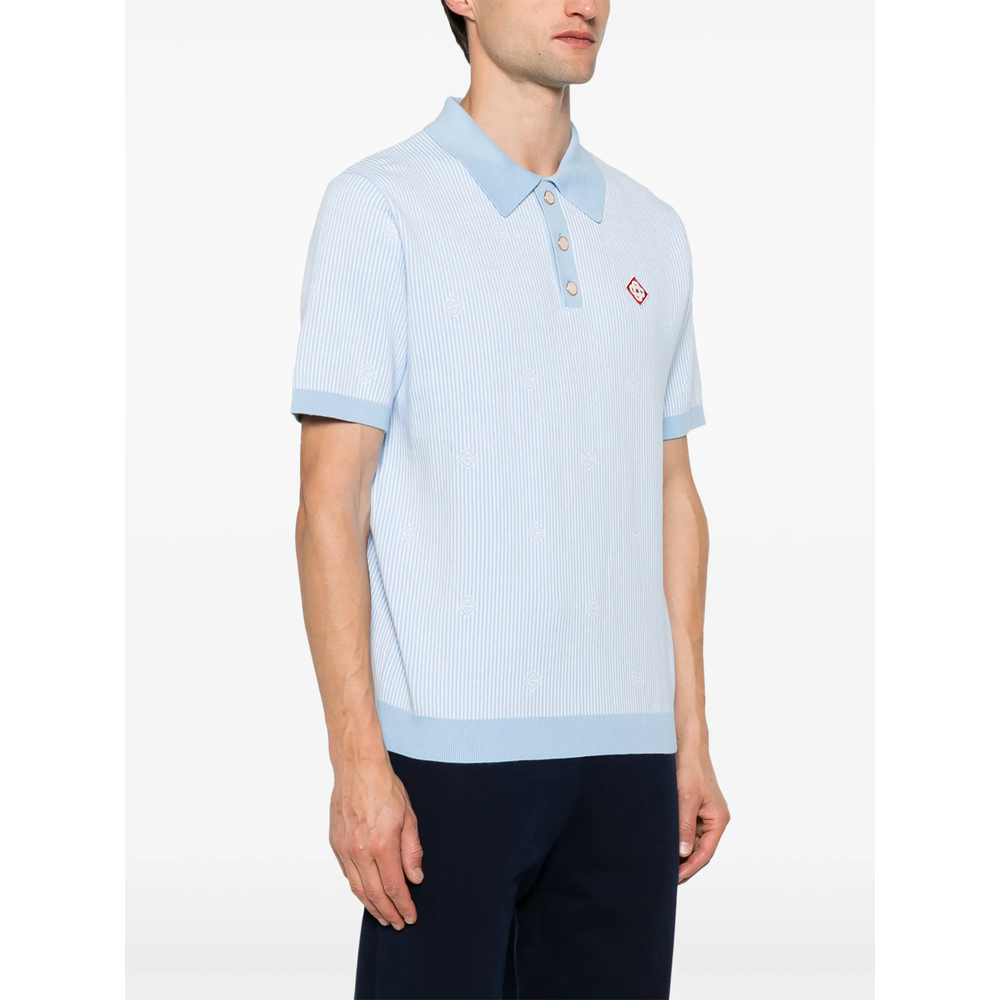 [Casablanca] T-shirts Short Sleeve FW26 PF26-KW-1433 01 LIBLU