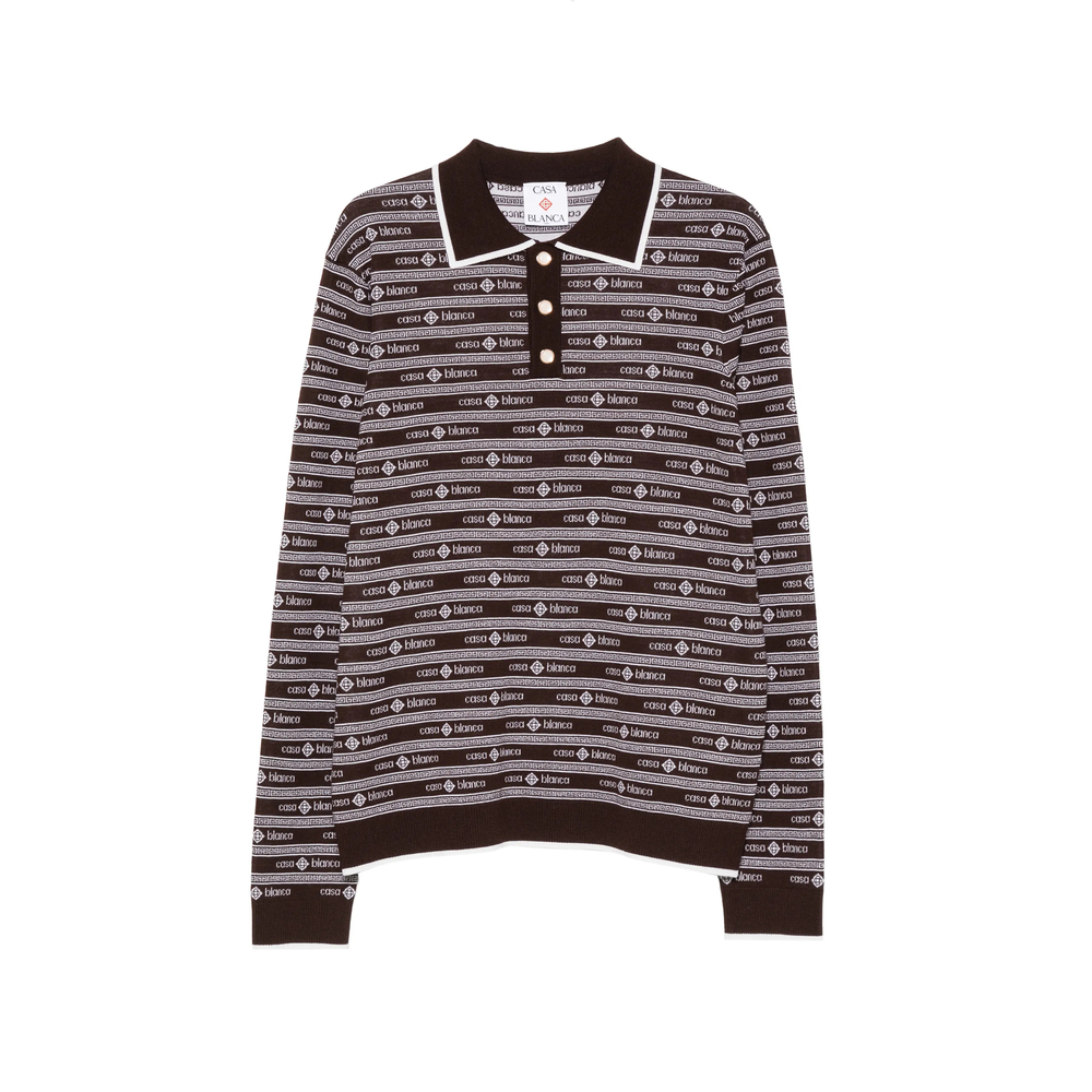[Casablanca] Knitwear FW26 PF26-KW-729 01 DKBRO