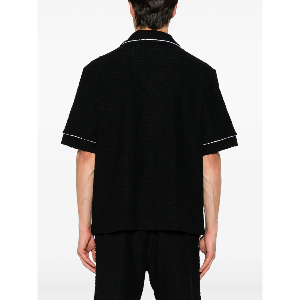 [Casablanca] Shirts Short Sleeve FW26 PF26-SH-085 02 BLACK
