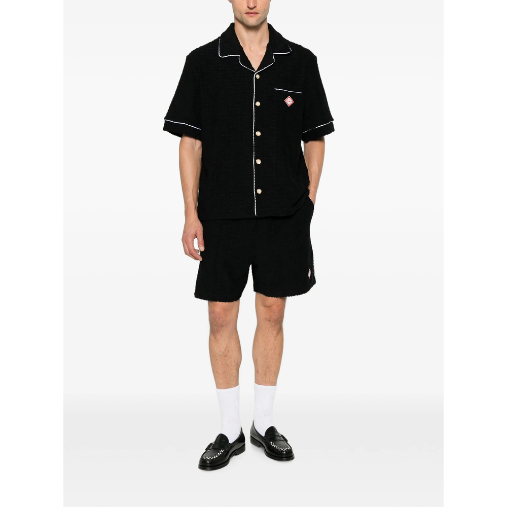 [Casablanca] Shirts Short Sleeve FW26 PF26-SH-085 02 BLACK