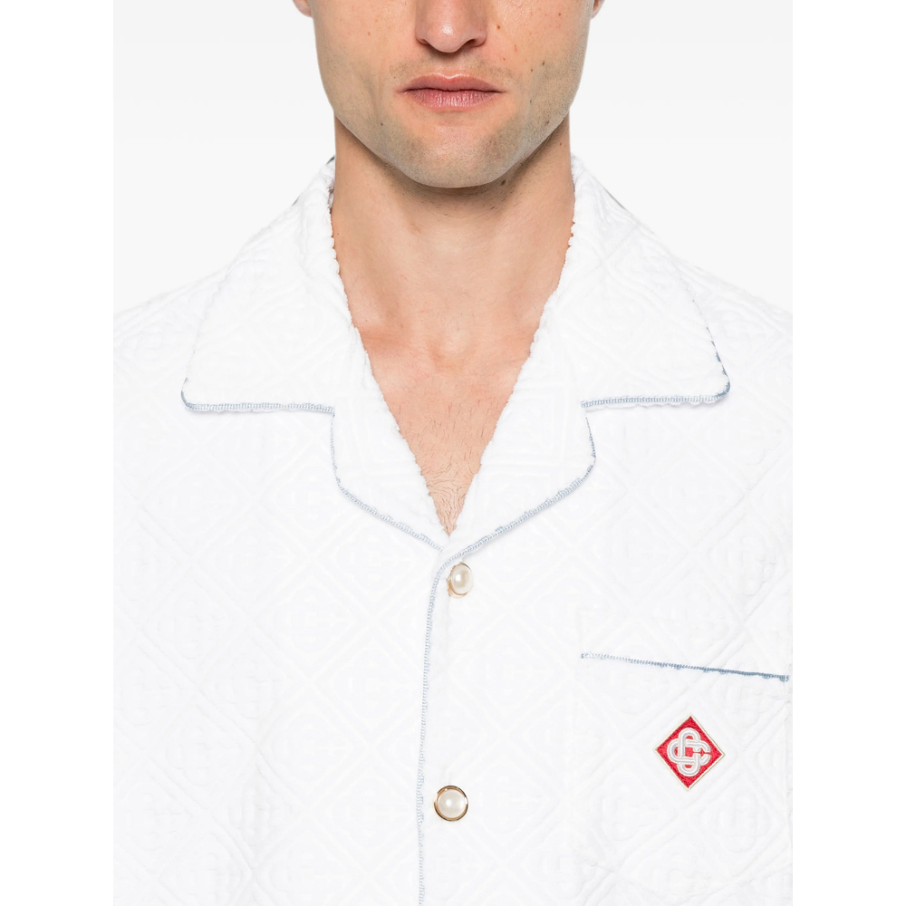 [Casablanca] Shirts Short Sleeve FW26 PF26-SH-085 03 WHITE