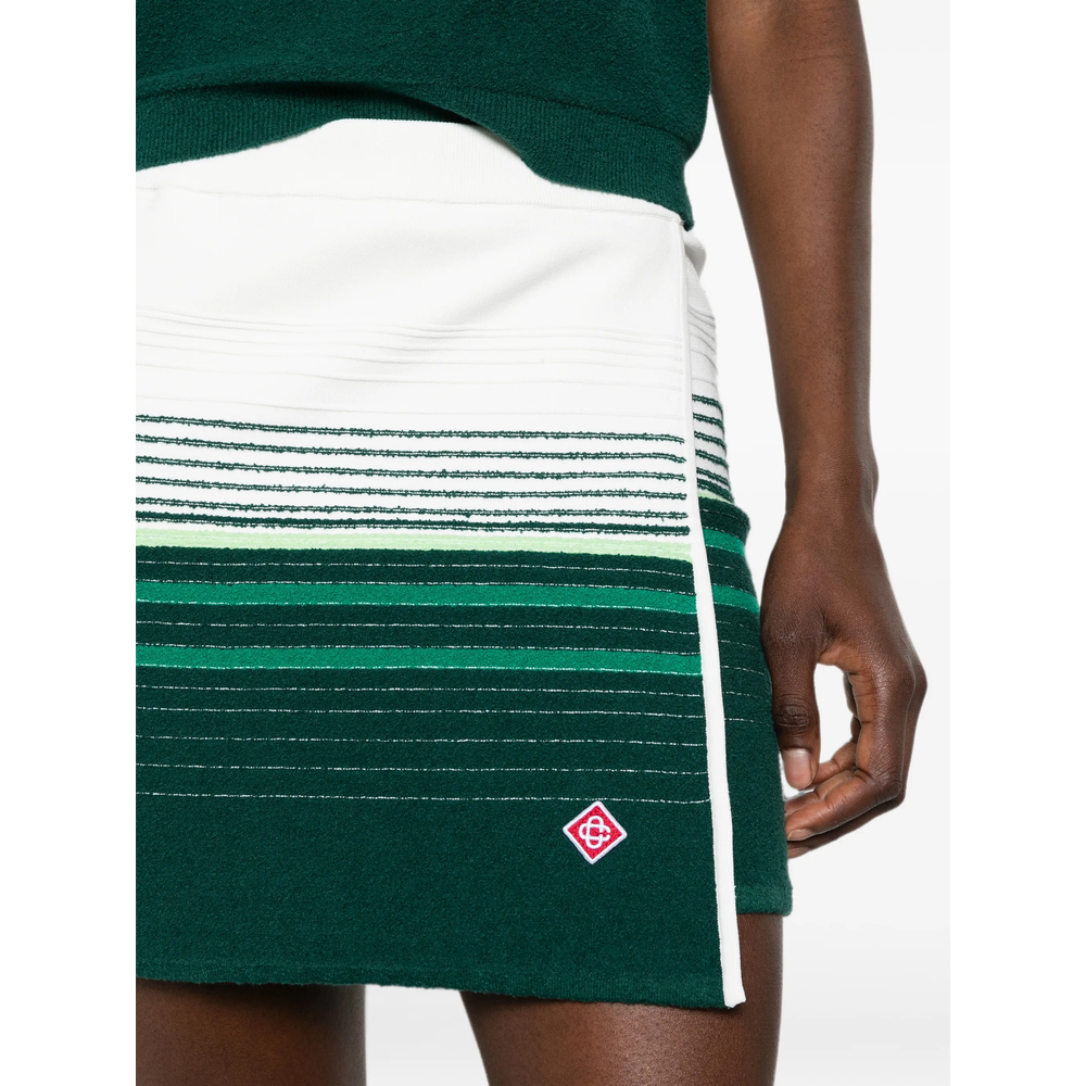 [Casablanca] Mini skirt FW26 PF26-KW-1396 01 WHGRE
