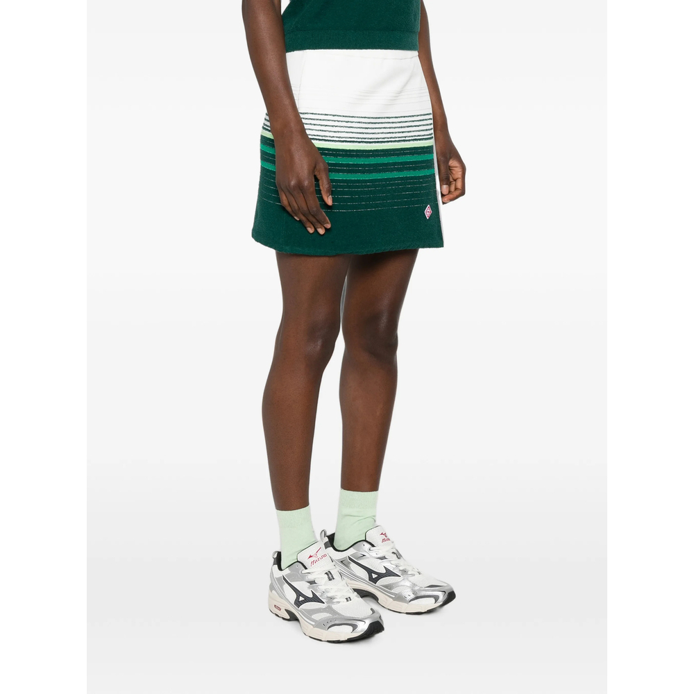 [Casablanca] Mini skirt FW26 PF26-KW-1396 01 WHGRE