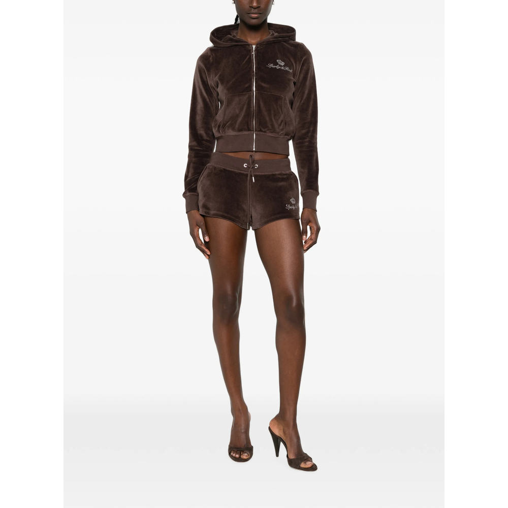 [SPORTY & RICH] Zip up FW26 CA046716689BR  CHOCO