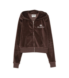 [SPORTY & RICH] Zip up FW26 CA046716689BR  CHOCO