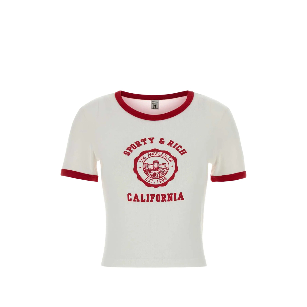 [SPORTY & RICH] T-shirts Short Sleeve FW26 TO073710509WH  WHRUB