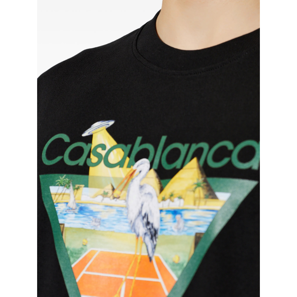 [Casablanca] T-shirts Short Sleeve FW26 PF26-JTS-001 19 TENCL
