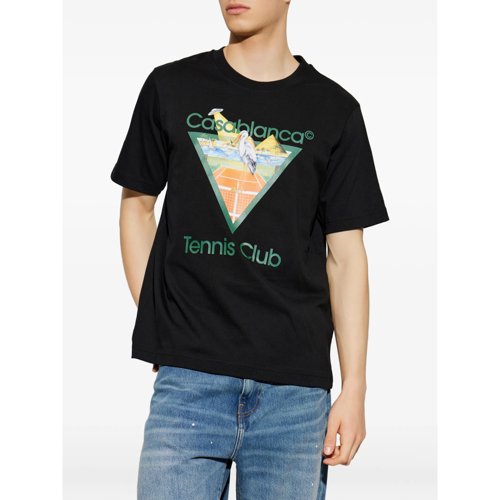 [Casablanca] T-shirts Short Sleeve FW26 PF26-JTS-001 19 TENCL